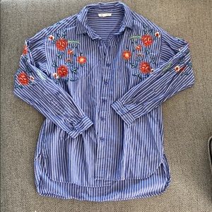 Floral Striped Blouse